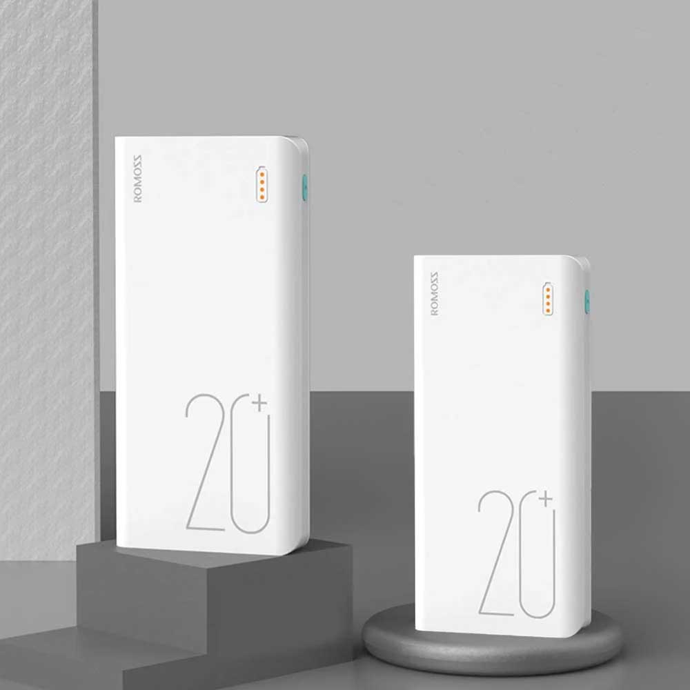 پاوربانک روموس ROMOSS SENSE6+ 20000mAh سفید - تصویر 3