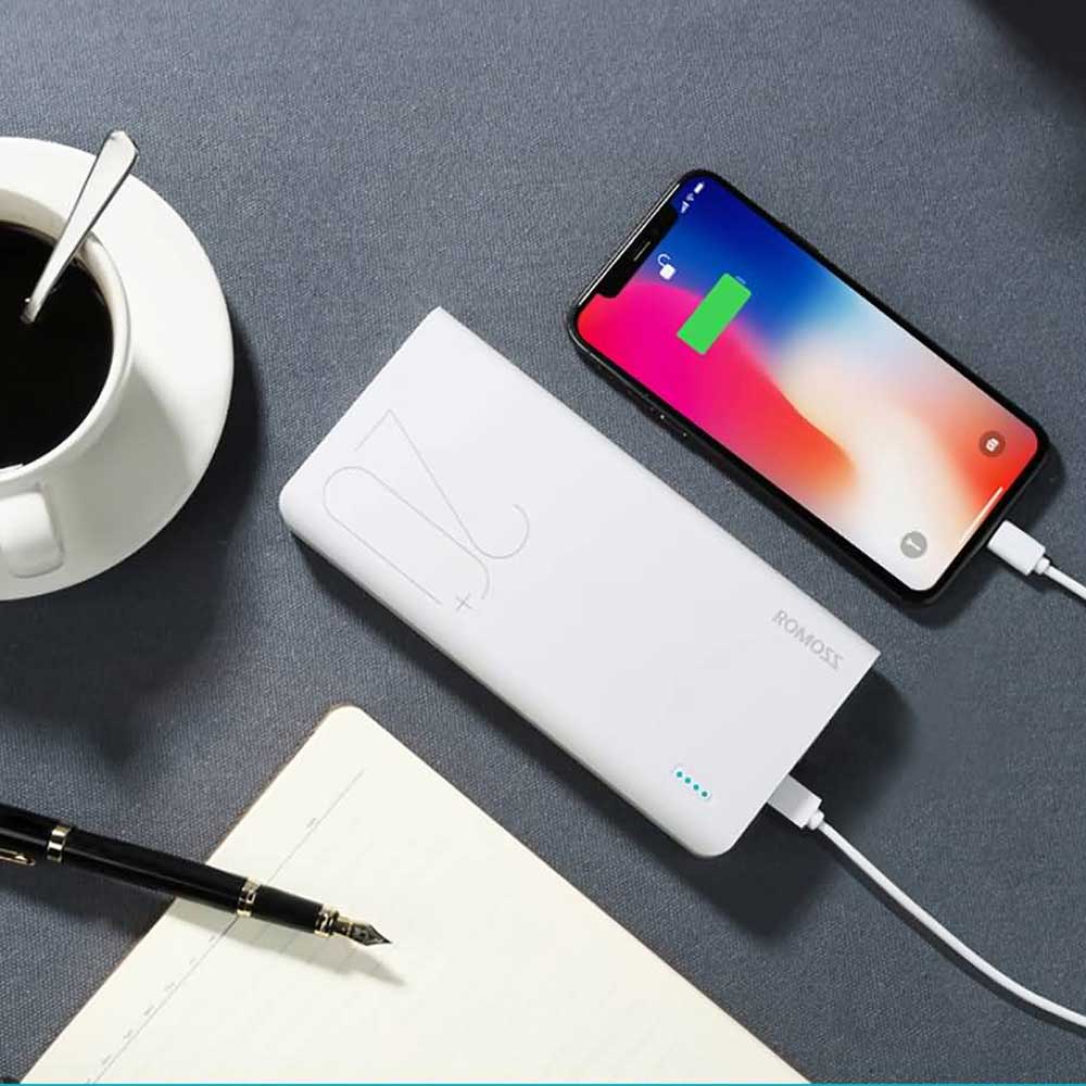 پاوربانک روموس ROMOSS SENSE6+ 20000mAh سفید - تصویر 2